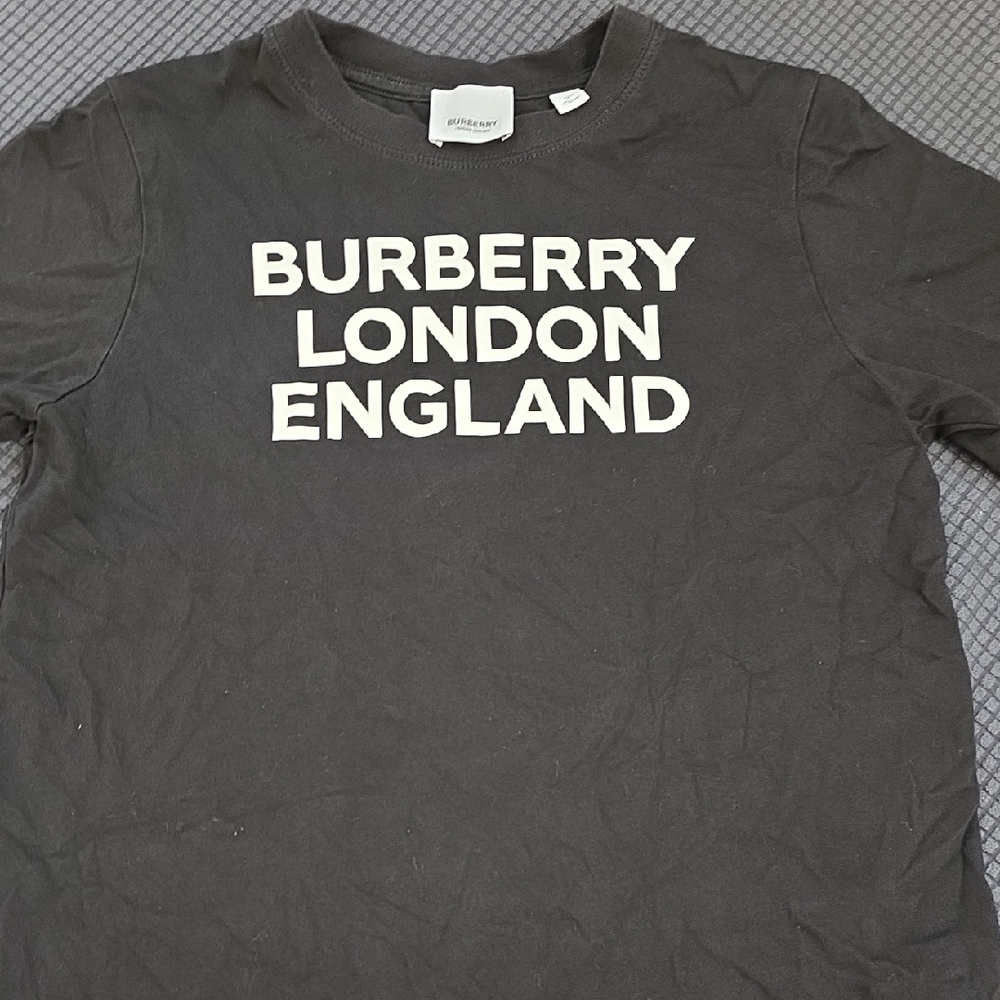 Burberry Black Kids Short Sleeve Tee